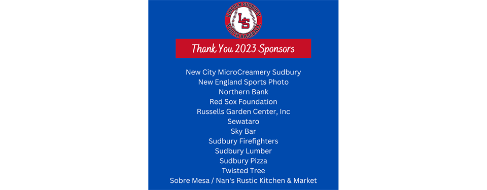 Thank You Sponsors